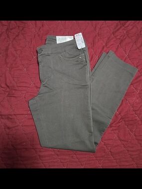 Gray Stretch Skinny Pants